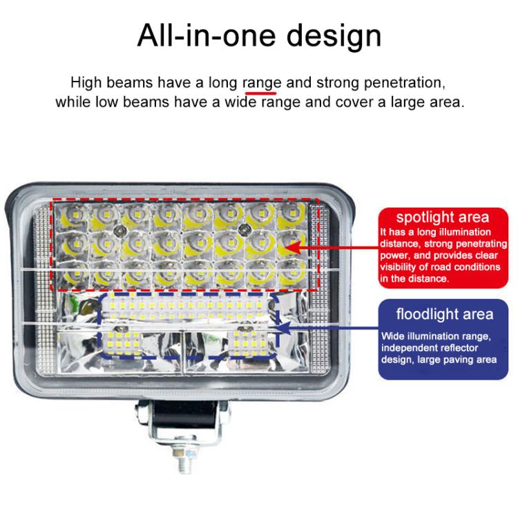 DC 12V-80V LED Super Bright Headlight Beam Driving Light for Electric Vehicle, Tractor, ATV/UTV, 15-LEDs Single Light, 3 inch 18-LEDs Single Light, 4 inch 30-LEDs High Low Light, 5 inch 48-LEDs High Low Light, 7 inch 57-LEDs High Low Light