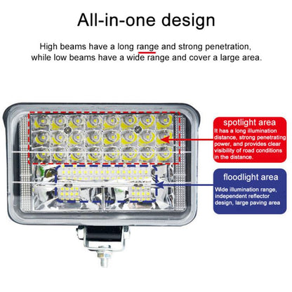 DC 12V-80V LED Super Bright Headlight Beam Driving Light for Electric Vehicle, Tractor, ATV/UTV, 15-LEDs Single Light, 3 inch 18-LEDs Single Light, 4 inch 30-LEDs High Low Light, 5 inch 48-LEDs High Low Light, 7 inch 57-LEDs High Low Light