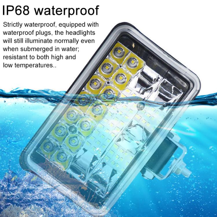 DC 12V-80V LED Super Bright Headlight Beam Driving Light for Electric Vehicle, Tractor, ATV/UTV, 15-LEDs Single Light, 3 inch 18-LEDs Single Light, 4 inch 30-LEDs High Low Light, 5 inch 48-LEDs High Low Light, 7 inch 57-LEDs High Low Light