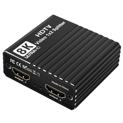 H12 8K 60Hz 1 In 2 Out Ultra HD HDMI Video Splitter, H12