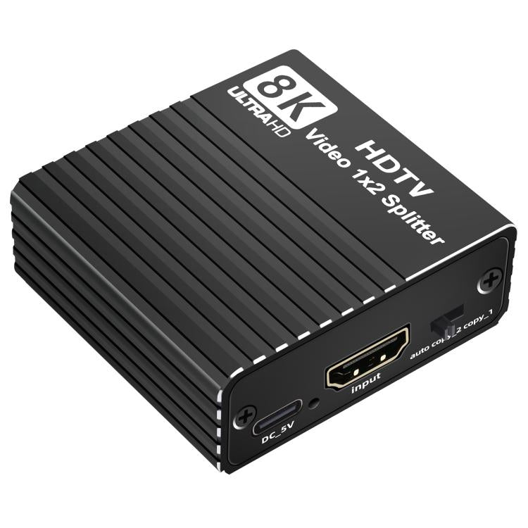 H12 8K 60Hz 1 In 2 Out Ultra HD HDMI Video Splitter, H12