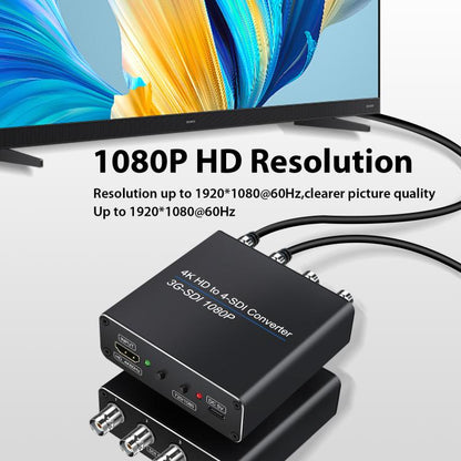 NK-814 4K HDMI Input to 4-SDI Output Converter, 4-SDI