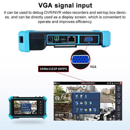 IPC-5200 Plus 4K Network Coaxial Simulation Engineering Video Surveillance Tester, US Plug, EU Plug, UK Plug, AU Plug