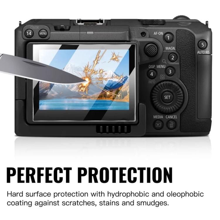 2pcs HD Anti-Scratch Anti-Fingerprint Tempered Glass Film, For Canon EOS C50, For Canon EOS R8