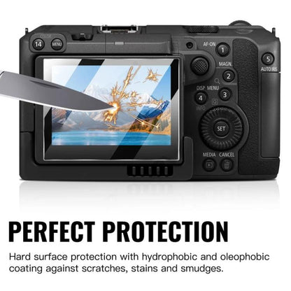2pcs HD Anti-Scratch Anti-Fingerprint Tempered Glass Film, For Canon EOS C50, For Canon EOS R8