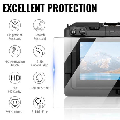 2pcs HD Anti-Scratch Anti-Fingerprint Tempered Glass Film, For Canon EOS C50, For Canon EOS R8