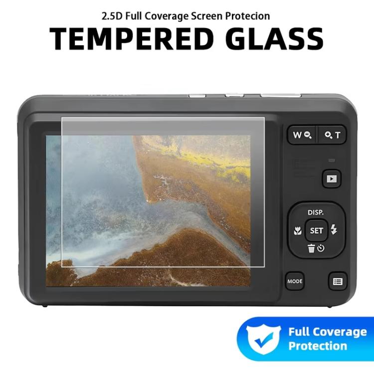 2pcs HD Anti-Scratch Anti-Fingerprint Tempered Glass Film, For Kodak PIXPRO FZ55