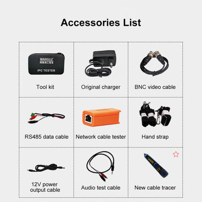 IPC-5100CPlus Network Engineering Treasure Simulated Coaxial Integrated Video Surveillance Tester, US Plug, EU Plug, UK Plug, AU Plug
