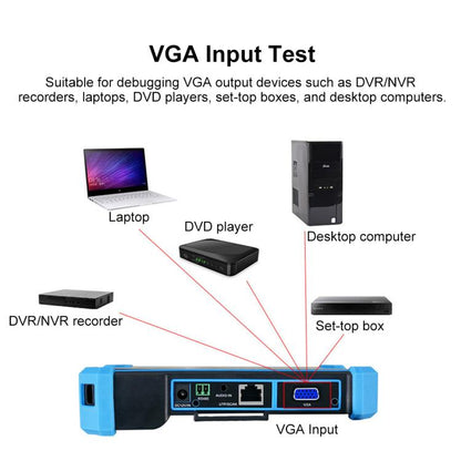 IPC-5100CPlus Network Engineering Treasure Simulated Coaxial Integrated Video Surveillance Tester, US Plug, EU Plug, UK Plug, AU Plug