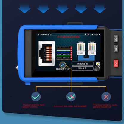 IPC9310Plus 4.5 Inch HD Screen Engineering Tester Network Analog Coaxial Video Surveillance Tester, IPC9310Plus(US Plug)