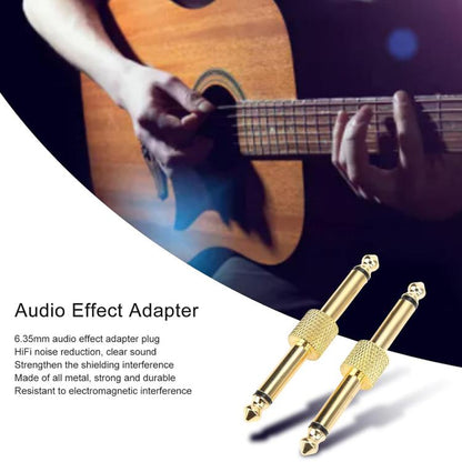 6.5mm Mono Male to 6.35mm Male Stereo Audio Adapter