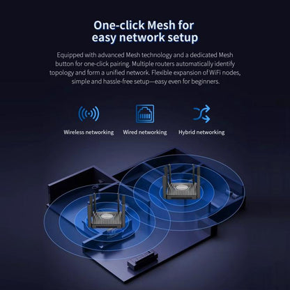 COMFAST CF-WR673BE WiFi 7 Gigabit Dual-Band 2700M Gaming Wireless Router, AU Plug, EU Plug, US Plug