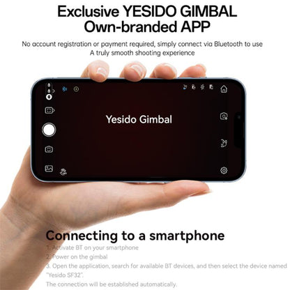 Yesido SF32 Pro Telescopic 3-Axis Gimbal Selfie Stick with AI Module, SF32 Pro