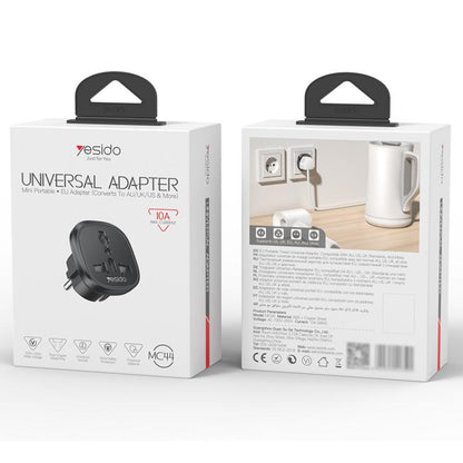 Yesido MC44 EU Plug Converter Travel Universal Adapter, MC44