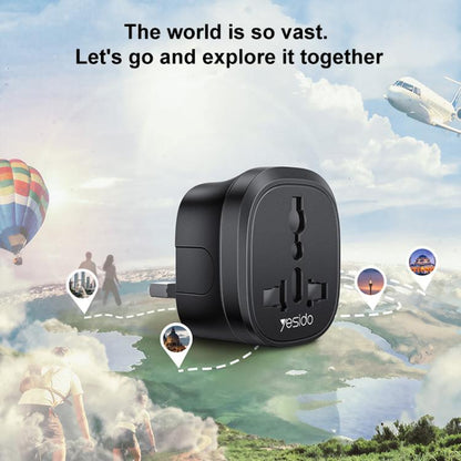 Yesido MC43 UK Plug Converter Travel Universal Adapter, MC43