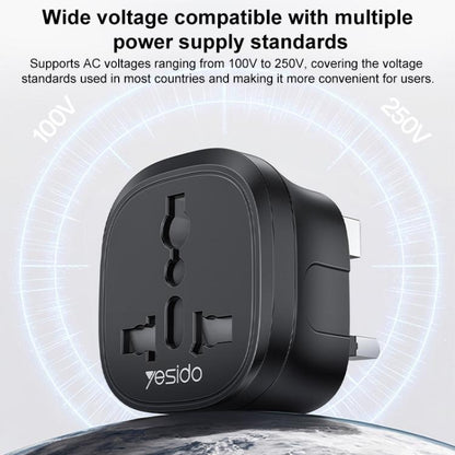 Yesido MC43 UK Plug Converter Travel Universal Adapter, MC43