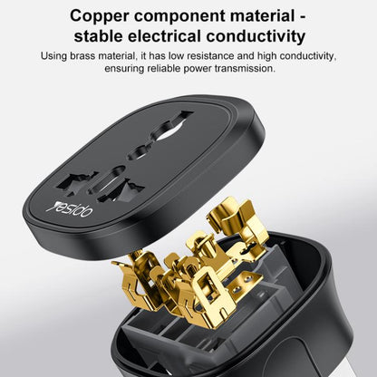 Yesido MC43 UK Plug Converter Travel Universal Adapter, MC43