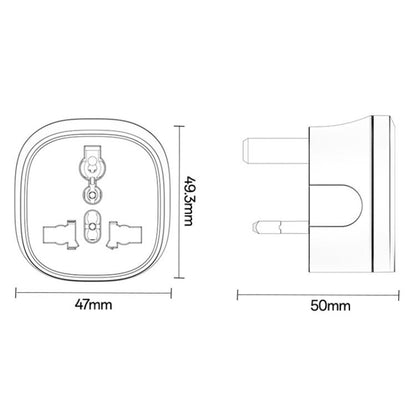 Yesido MC43 UK Plug Converter Travel Universal Adapter, MC43