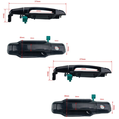 4 PCS Car Door Outside Handle 82650-3E010 for KIA Sorento 2003-2006, 4 PCS