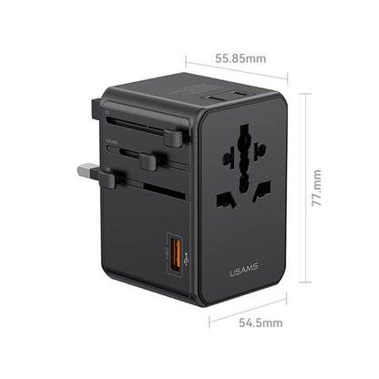 USAMS CC344 T72 100W 4-Port Universal Travel Charger, CC344