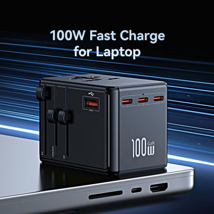 USAMS CC344 T72 100W 4-Port Universal Travel Charger, CC344