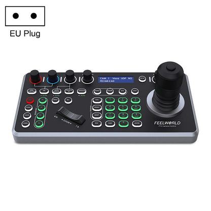 FEELWORLD KBC20 NDI PTZ Camera Controller Joystick Keyboard Control Multiple Control Protocol PoE Supported, EU Plug, US Plug, UK Plug, AU Plug
