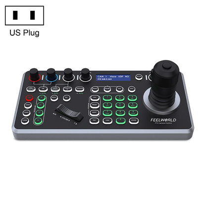 FEELWORLD KBC20 NDI PTZ Camera Controller Joystick Keyboard Control Multiple Control Protocol PoE Supported, EU Plug, US Plug, UK Plug, AU Plug