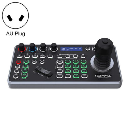 FEELWORLD KBC20 NDI PTZ Camera Controller Joystick Keyboard Control Multiple Control Protocol PoE Supported, EU Plug, US Plug, UK Plug, AU Plug