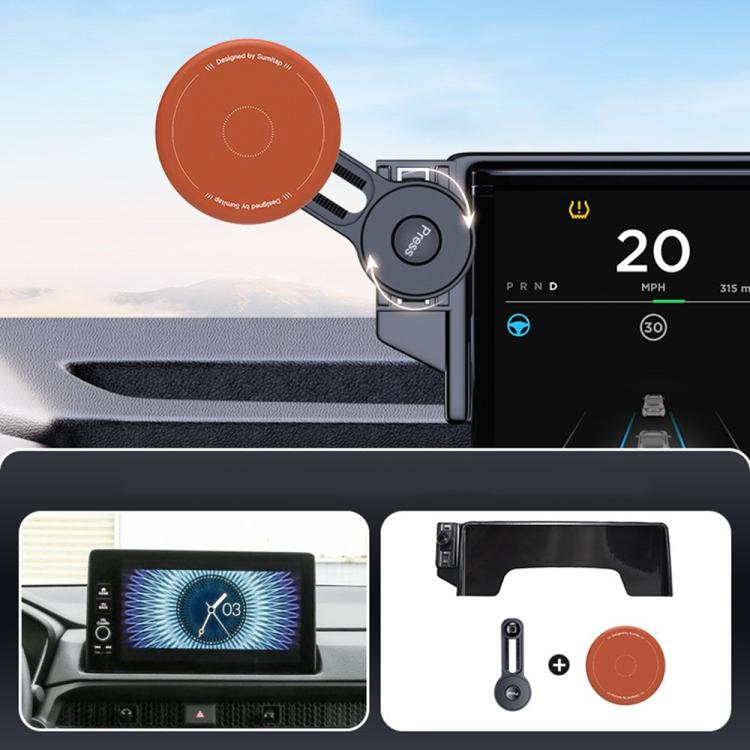 Car Screen Magnetic Phone Holder Mount with Extension Arm, For Honda 11th Gen Civic / Integra 2022-2025, For Honda XR-V 2023-2024 / Vezel 2023, For Honda ZR-V 2022-2023 / HR-V 2023, For Honda Accord 2018-2022 10.25 inch Screen