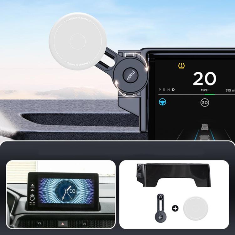 Car Screen Magnetic Phone Holder Mount with Extension Arm, For Honda 11th Gen Civic / Integra 2022-2025, For Honda XR-V 2023-2024 / Vezel 2023, For Honda ZR-V 2022-2023 / HR-V 2023, For Honda Accord 2018-2022 10.25 inch Screen
