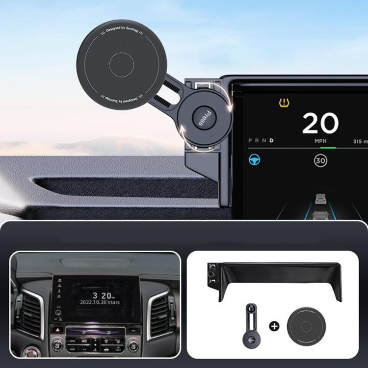 Car Screen Magnetic Phone Holder Mount with Extension Arm, For Honda 11th Gen Civic / Integra 2022-2025, For Honda XR-V 2023-2024 / Vezel 2023, For Honda ZR-V 2022-2023 / HR-V 2023, For Honda Accord 2018-2022 10.25 inch Screen