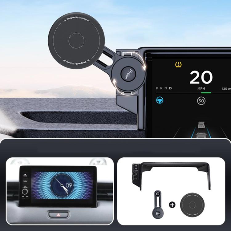 Car Screen Magnetic Phone Holder Mount with Extension Arm, For Honda 11th Gen Civic / Integra 2022-2025, For Honda XR-V 2023-2024 / Vezel 2023, For Honda ZR-V 2022-2023 / HR-V 2023, For Honda Accord 2018-2022 10.25 inch Screen