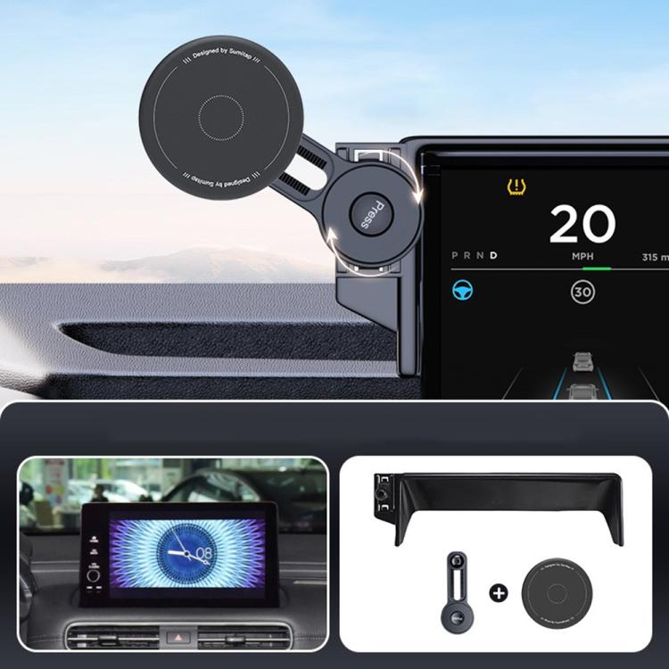 Car Screen Magnetic Phone Holder Mount with Extension Arm, For Honda 11th Gen Civic / Integra 2022-2025, For Honda XR-V 2023-2024 / Vezel 2023, For Honda ZR-V 2022-2023 / HR-V 2023, For Honda Accord 2018-2022 10.25 inch Screen