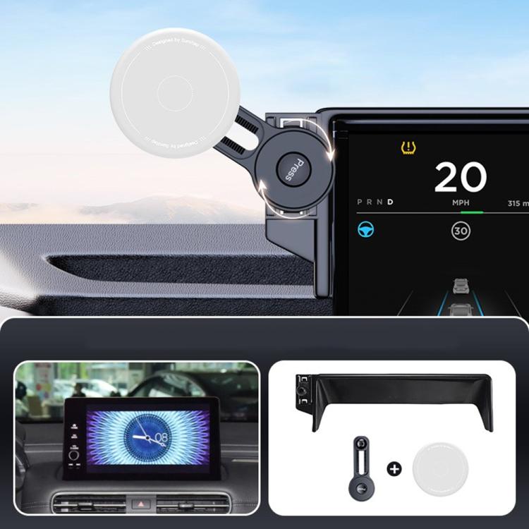 Car Screen Magnetic Phone Holder Mount with Extension Arm, For Honda 11th Gen Civic / Integra 2022-2025, For Honda XR-V 2023-2024 / Vezel 2023, For Honda ZR-V 2022-2023 / HR-V 2023, For Honda Accord 2018-2022 10.25 inch Screen