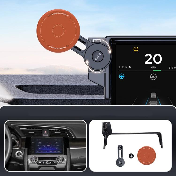 Car Screen Magnetic Phone Holder Mount with Extension Arm, For Honda 11th Gen Civic / Integra 2022-2025, For Honda XR-V 2023-2024 / Vezel 2023, For Honda ZR-V 2022-2023 / HR-V 2023, For Honda Accord 2018-2022 10.25 inch Screen