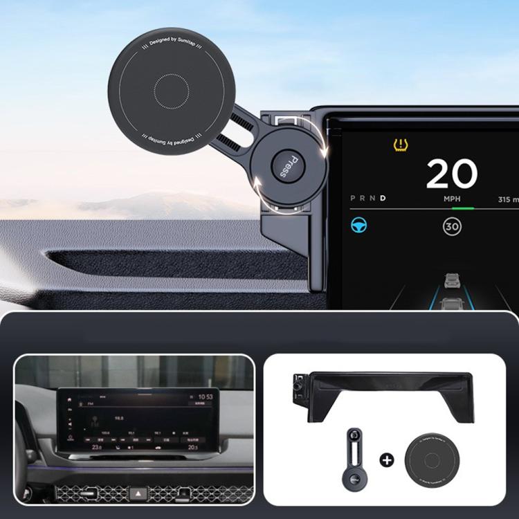 Car Screen Magnetic Phone Holder Mount with Extension Arm, For Honda 11th Gen Civic / Integra 2022-2025, For Honda XR-V 2023-2024 / Vezel 2023, For Honda ZR-V 2022-2023 / HR-V 2023, For Honda Accord 2018-2022 10.25 inch Screen