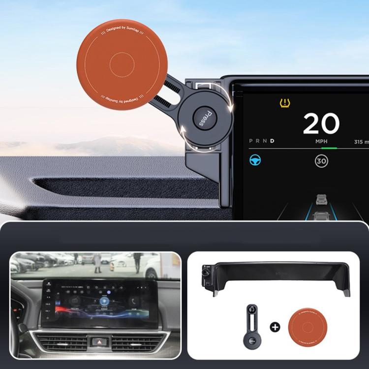 Car Screen Magnetic Phone Holder Mount with Extension Arm, For Honda 11th Gen Civic / Integra 2022-2025, For Honda XR-V 2023-2024 / Vezel 2023, For Honda ZR-V 2022-2023 / HR-V 2023, For Honda Accord 2018-2022 10.25 inch Screen