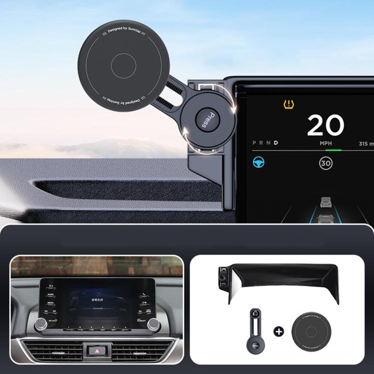 Car Screen Magnetic Phone Holder Mount with Extension Arm, For Honda 11th Gen Civic / Integra 2022-2025, For Honda XR-V 2023-2024 / Vezel 2023, For Honda ZR-V 2022-2023 / HR-V 2023, For Honda Accord 2018-2022 10.25 inch Screen