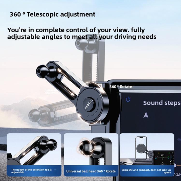 Car Screen Magnetic Phone Holder Mount with Extension Arm, For Honda 11th Gen Civic / Integra 2022-2025, For Honda XR-V 2023-2024 / Vezel 2023, For Honda ZR-V 2022-2023 / HR-V 2023, For Honda Accord 2018-2022 10.25 inch Screen