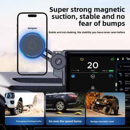Car Screen Magnetic Phone Holder Mount with Extension Arm, For Honda 11th Gen Civic / Integra 2022-2025, For Honda XR-V 2023-2024 / Vezel 2023, For Honda ZR-V 2022-2023 / HR-V 2023, For Honda Accord 2018-2022 10.25 inch Screen