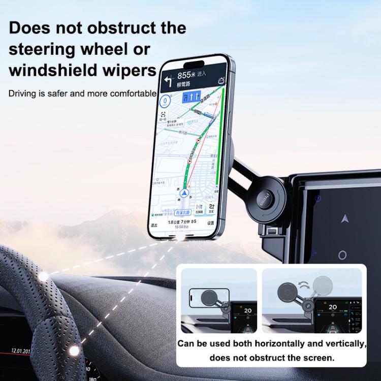 Car Screen Magnetic Phone Holder Mount with Extension Arm, For Honda 11th Gen Civic / Integra 2022-2025, For Honda XR-V 2023-2024 / Vezel 2023, For Honda ZR-V 2022-2023 / HR-V 2023, For Honda Accord 2018-2022 10.25 inch Screen
