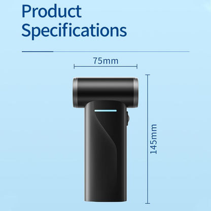 F2 Handheld Brushless Motor Mini Fan with Digital Display