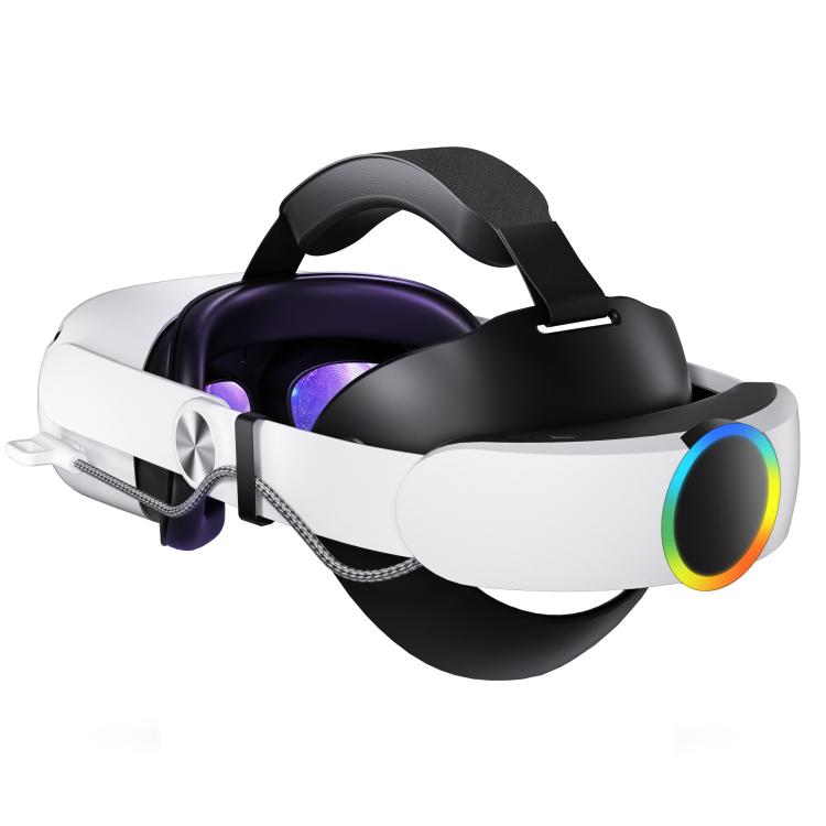 WG38 VR Head Strap with 1000mAh Battery, RGB Ver. For Meta Quest 3 / 3S, Magnetic Ver. For Meta Quest 3 / 3S, RGB Ver. For Meta Quest 2, For Meta Quest 2