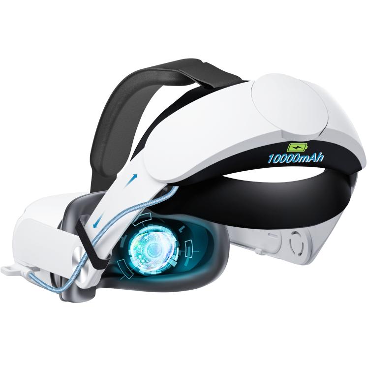 WG38 VR Head Strap with 1000mAh Battery, RGB Ver. For Meta Quest 3 / 3S, Magnetic Ver. For Meta Quest 3 / 3S, RGB Ver. For Meta Quest 2, For Meta Quest 2