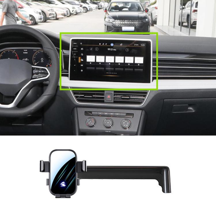 Car Screen Phone Holder Mount with Extension Arm, For Volkswagen ID7 2024 15 inch, For Volkswagen ID4X CROZZ 21-24 12 inch, For Volkswagen Tiguan L Pro 24-25 15 inch, For Volkswagen TAYRON 23-25 12 inch, For Volkswagen ID4 / ID3 25-26 12.9 inch