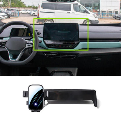 Car Screen Phone Holder Mount with Extension Arm, For Volkswagen ID7 2024 15 inch, For Volkswagen ID4X CROZZ 21-24 12 inch, For Volkswagen Tiguan L Pro 24-25 15 inch, For Volkswagen TAYRON 23-25 12 inch, For Volkswagen ID4 / ID3 25-26 12.9 inch