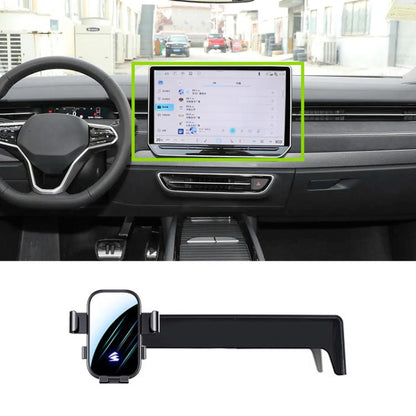 Car Screen Phone Holder Mount with Extension Arm, For Volkswagen ID7 2024 15 inch, For Volkswagen ID4X CROZZ 21-24 12 inch, For Volkswagen Tiguan L Pro 24-25 15 inch, For Volkswagen TAYRON 23-25 12 inch, For Volkswagen ID4 / ID3 25-26 12.9 inch