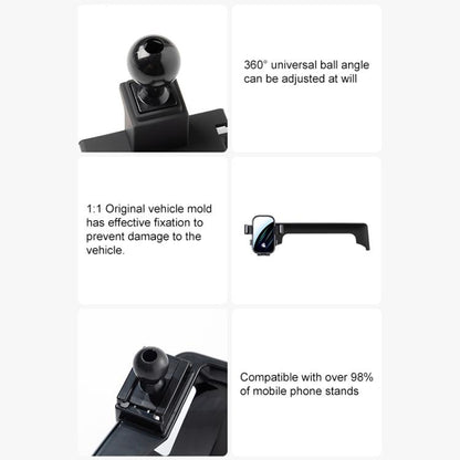 Car Screen Phone Holder Mount with Extension Arm, For Volkswagen ID7 2024 15 inch, For Volkswagen ID4X CROZZ 21-24 12 inch, For Volkswagen Tiguan L Pro 24-25 15 inch, For Volkswagen TAYRON 23-25 12 inch, For Volkswagen ID4 / ID3 25-26 12.9 inch