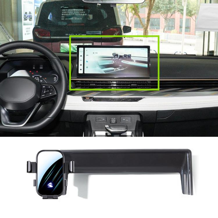 Car Screen Phone Holder Mount with Extension Arm, For Geely Preface L 2024 12.3 inch, For Geely Jiaji L 2023 12.3 inch, For Geely Jiaji 2019-2022 12.3 inch, For Geely Jiaji 2019-2021 10.25 inch, For Geely Boyue Cool 2023 13.2 inch