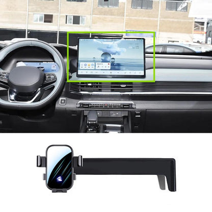 Car Screen Phone Holder Mount with Extension Arm, For Geely Preface L 2024 12.3 inch, For Geely Jiaji L 2023 12.3 inch, For Geely Jiaji 2019-2022 12.3 inch, For Geely Jiaji 2019-2021 10.25 inch, For Geely Boyue Cool 2023 13.2 inch
